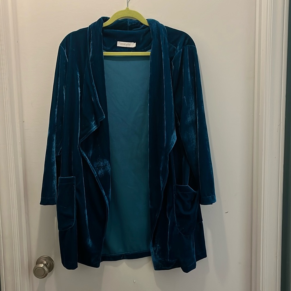 Women’s velvet cardigan